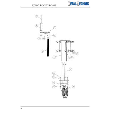 Części zamienne - Szczotka do chwastów